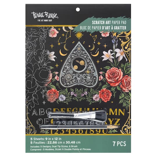 Brea Reese® 9" x 12" Fortune Teller Scratch Art Paper Pad